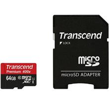 حافظه میکرو اس دی ترنسند مدل 400 ایکس با ظرفیت 64 گیگابایت